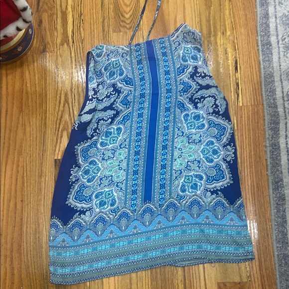 Cynthia Rowley Blue and White Paisley Top - Picture 4 of 4